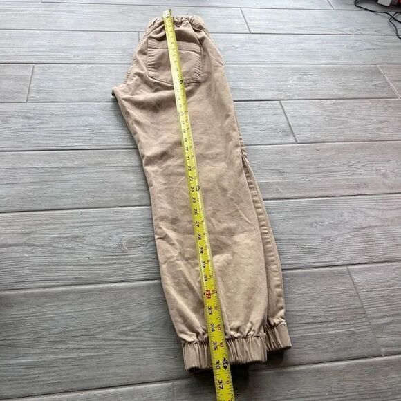 Bershka‎ Womens Beige High-Rise Elastic Cuff Casual Jogger Pants Size 36 USA 4 - Picture 6 of 7